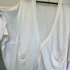 Free People FP Days Like This Ivory Knit Cardigan Sweater in Size Small
